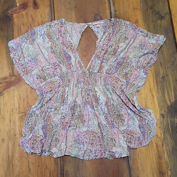 Victoria's Secret Tops - Victoria's Secret Caftan Boho‎ Paisly Swim Cover Up Size Small Festival Vibe